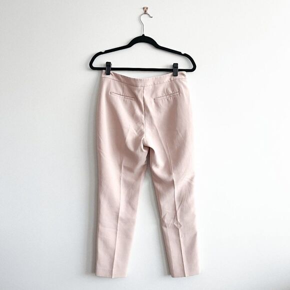 Oak + Fort Women's Trouser Pants Straight Leg Flat Front Light Pink Size 4 - Picture 2 of 10